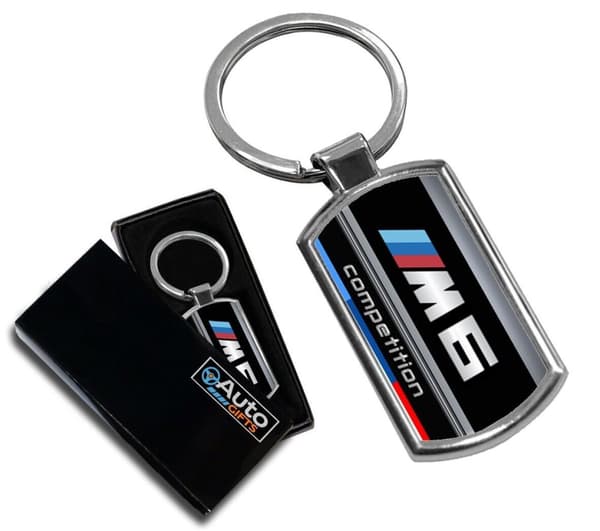 CAR KEYRING KEY CHAIN RING FOB METAL COMPATIBLE WITH BMW M6