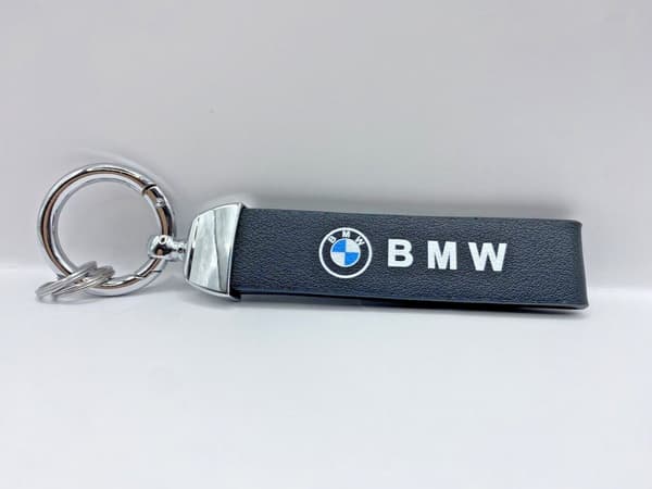 BMW Keyring Faux Leather Printed Keyring Key Chain M Sport Keyring Chrome BMW