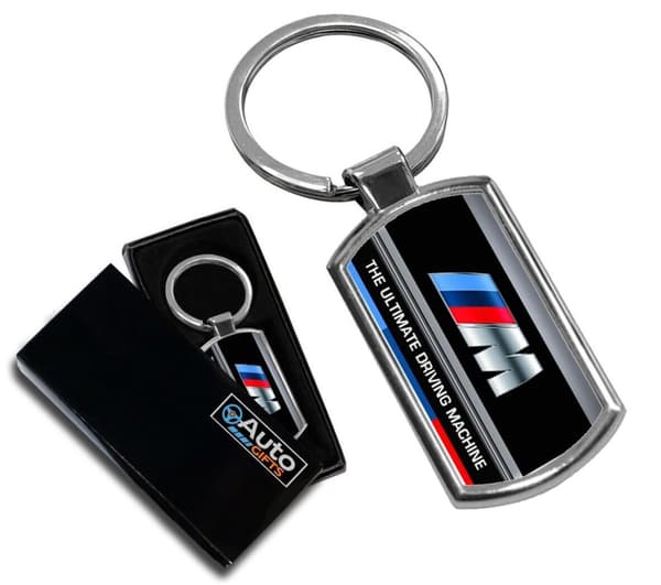 CAR KEYRING KEY CHAIN RING FOB METAL COMPATIBLE WITH BMW M3