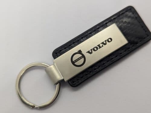 Volvo Carbon Effect Keyring New