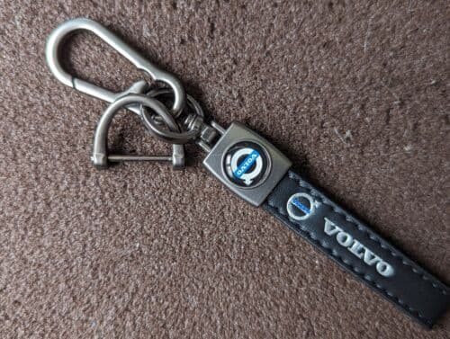 Volvo Leather Keyring New