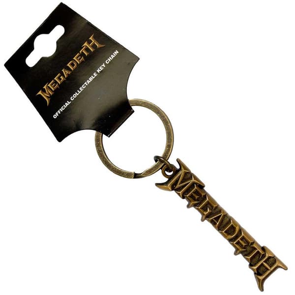 Megadeth V2 Logo Keyring Gold One Size