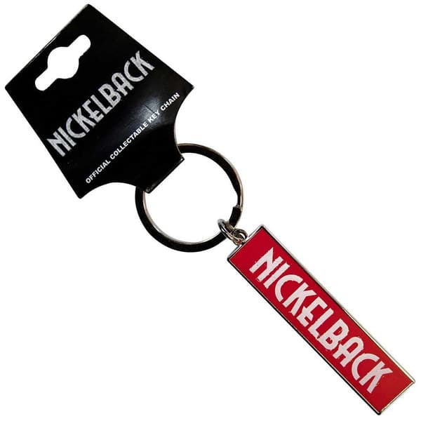 Nickelback Nyckelring med logotyp White/Red One Size