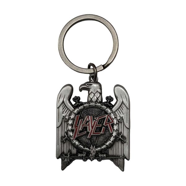 Slayer Eagle v2 Die Cast Keyring Chrome One Size