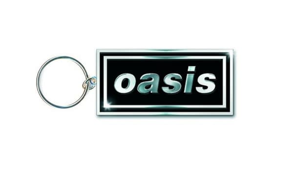 Oasis Keyring Keychain band Logo Official metal One Size