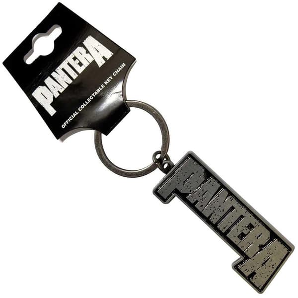 Pantera Nyckelring med logotyp Black/Silver One Size