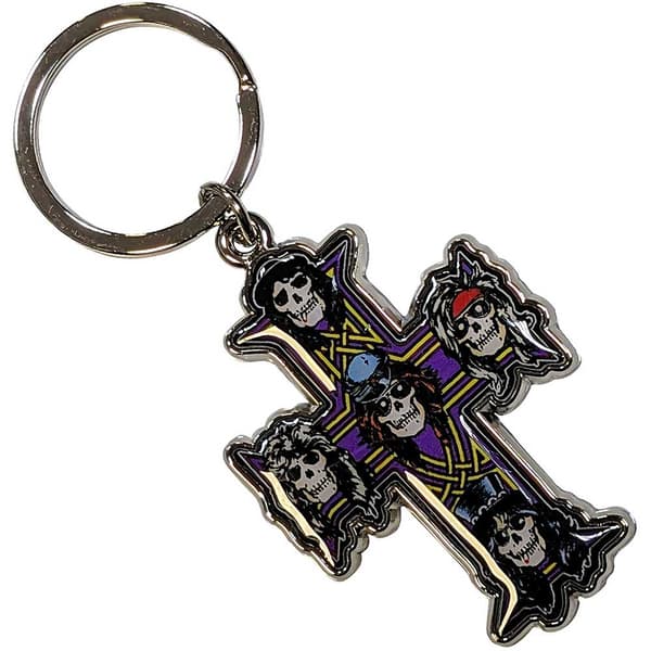 Guns N Roses Appetite Keyring Silver/Purple One Size