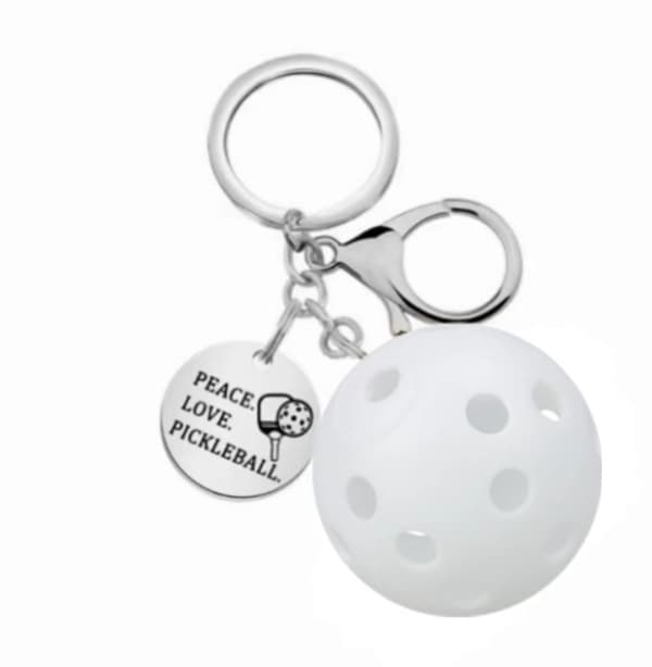 INF Nøkkelring for utendørs trening med pickleballracket-design