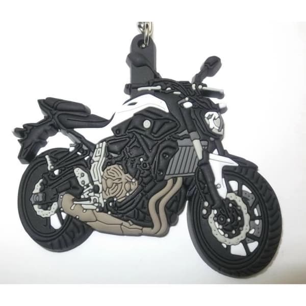 Motorcykeltillbehör - Yamaha - MT 07 - Nyckelring - Svart - Unisex - Vuxen