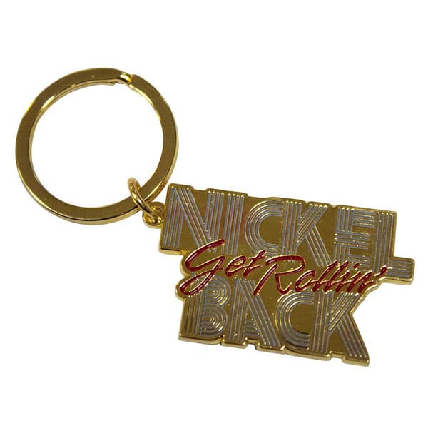 Nickelback Get Rollin Band Logo Keyring Keychain One Size
