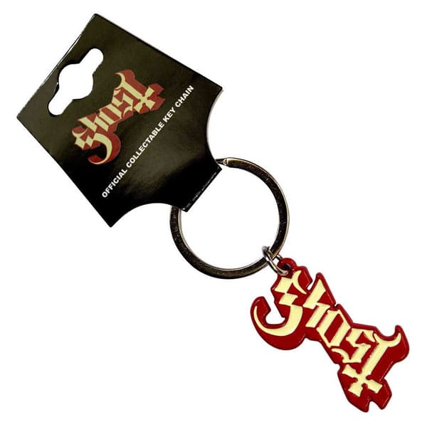 Ghost Band Logo Red Shadow Keyring Keychain One Size