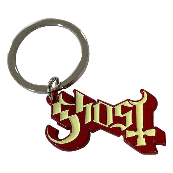 Ghost Band Logo Red Shadow Keyring Keychain One Size
