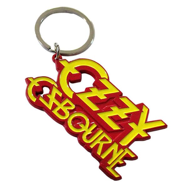 Ozzy Osbourne Stacked Logo Keyring Keychain One Size