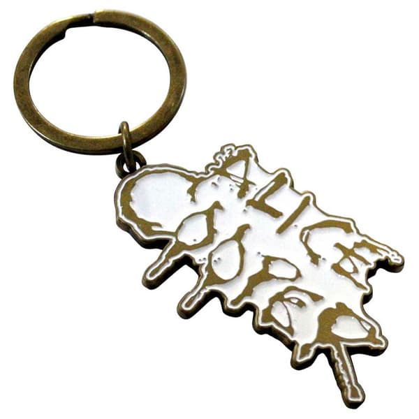 Alice Cooper Dripping Logo Keyring Keychain One Size