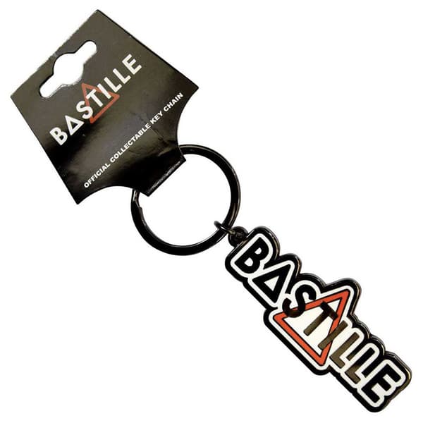 Bastille Orange Triangle Band Logo Keyring Keychain One Size