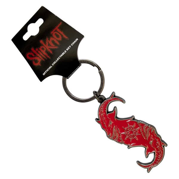 Slipknot Red Goat S Band Logo Keyring Keychain One Size
