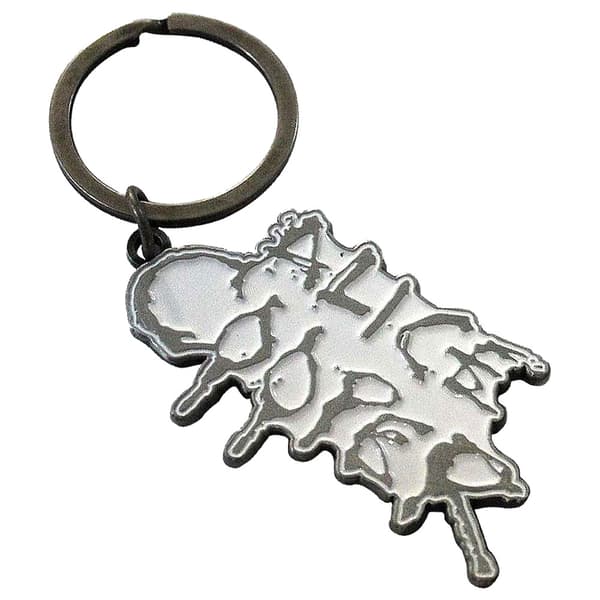 Alice Cooper Dripping Logo Keyring Keychain One Size
