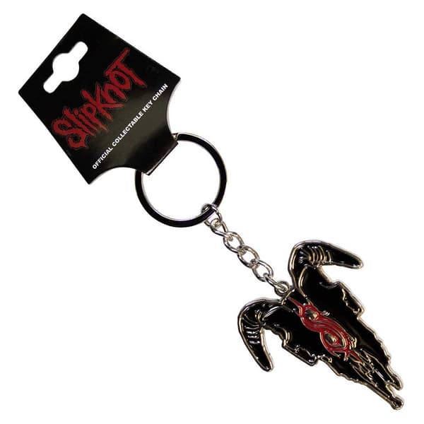 Slipknot Goat Head Band Logo Keyring Keychain One Size