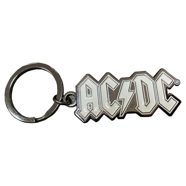 AC/DC Band Logo Mono Keyring Keychain One Size