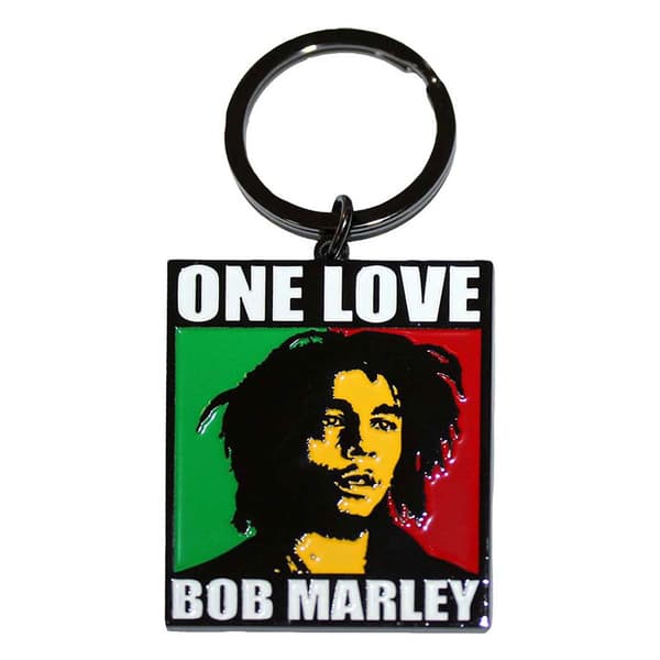 Bob Marley One Love Keyring Keychain One Size