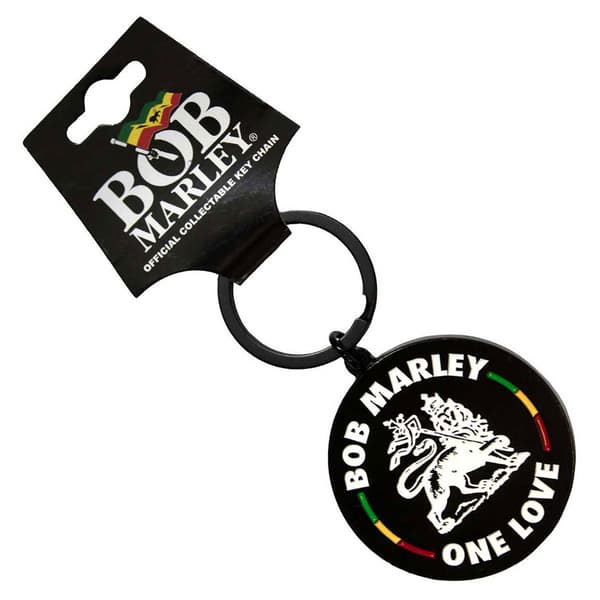 Bob Marley Lion Logo Keyring Keychain One Size