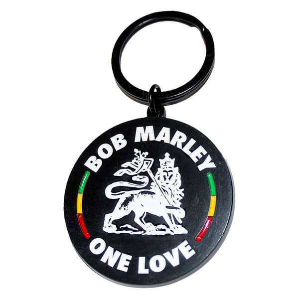 Bob Marley Lion Logo Keyring Keychain One Size