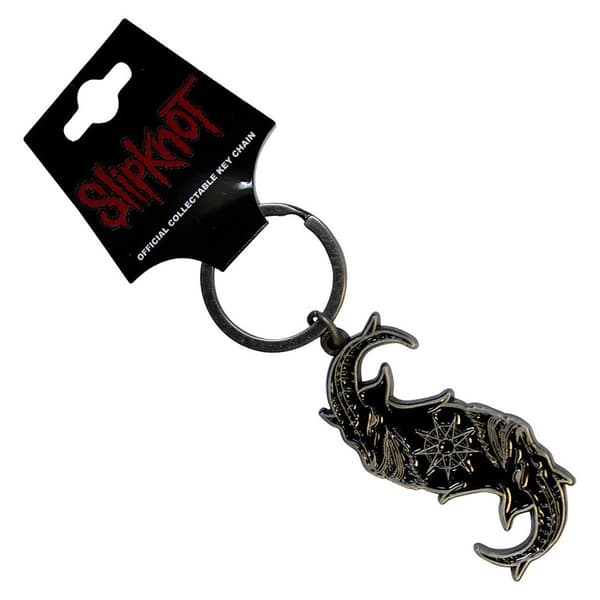 Slipknot Black Goat S Band Logo Keyring Keychain One Size