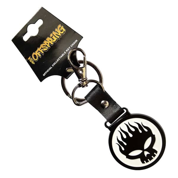 The Offspring Skull Band Logo Keyring Keychain One Size