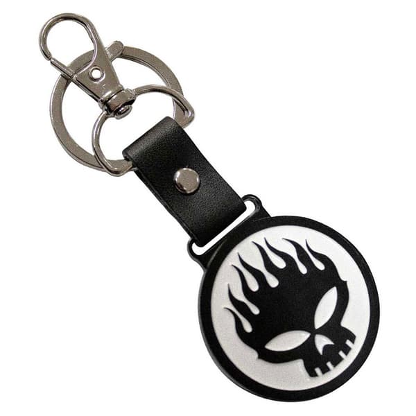 The Offspring Skull Band Logo Keyring Keychain One Size