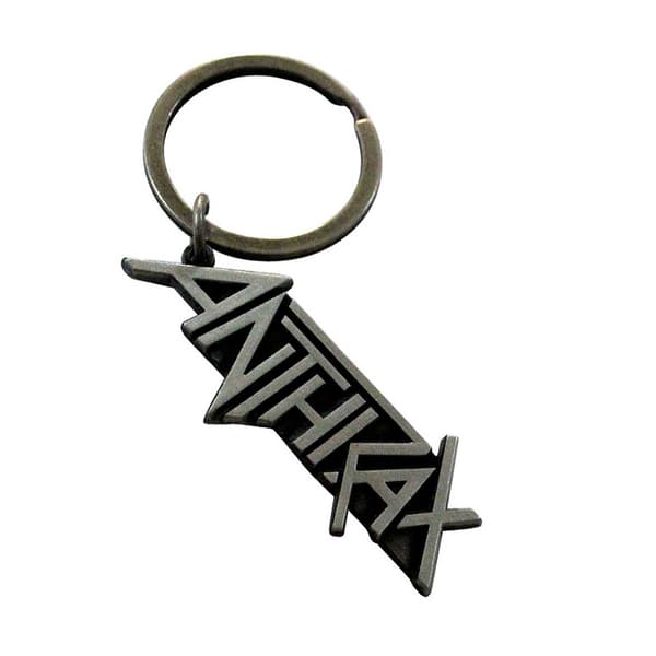 Anthrax Nyckelring med logotyp Silver/Black One Size