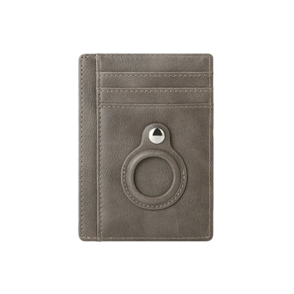 INF RFID Blocking AirTag Wallet - Turvallinen nahkainen korttiteline, jossa on tilaa seurantalaitteille