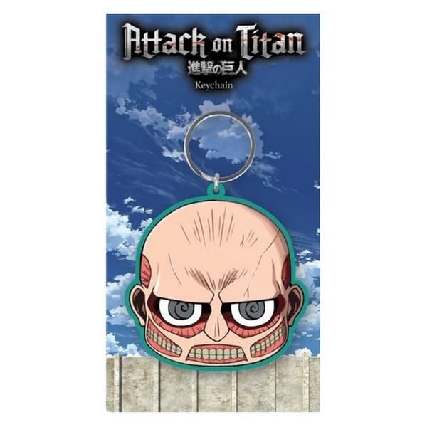 Attack on Titan S3 Kolossal nyckelring i gummi