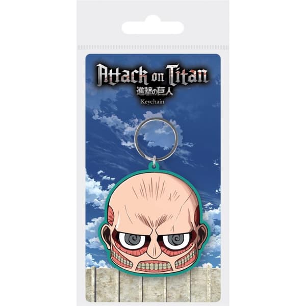 Attack on Titan S3 Kolossal nyckelring i gummi Multicoloured 15.5cm x 0.5cm x 7.5cm