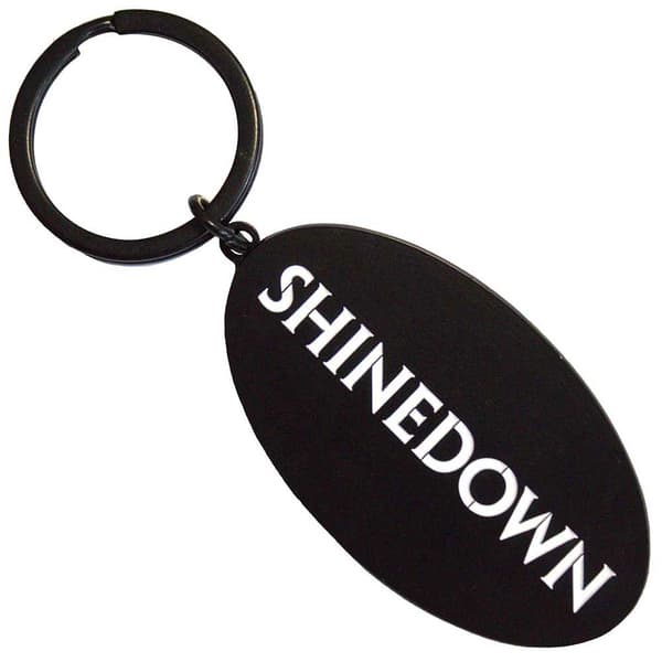 Shinedown Text Band Logo Keyring Keyring One Size