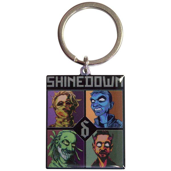Shinedown Monsters Band Logo Keyring Keyring One Size