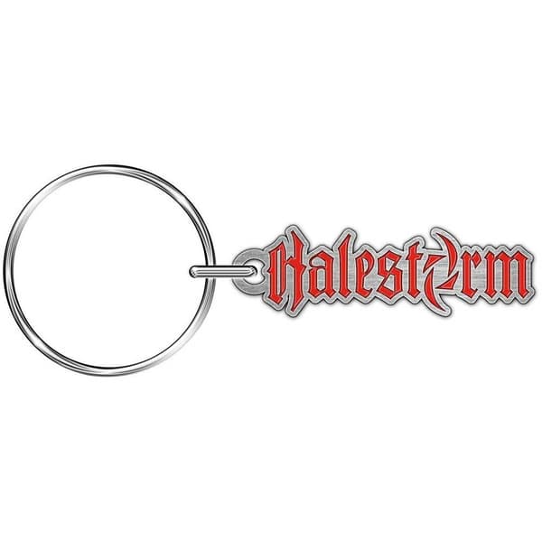 Halestorm Nyckelring med logotyp Red/Silver One Size