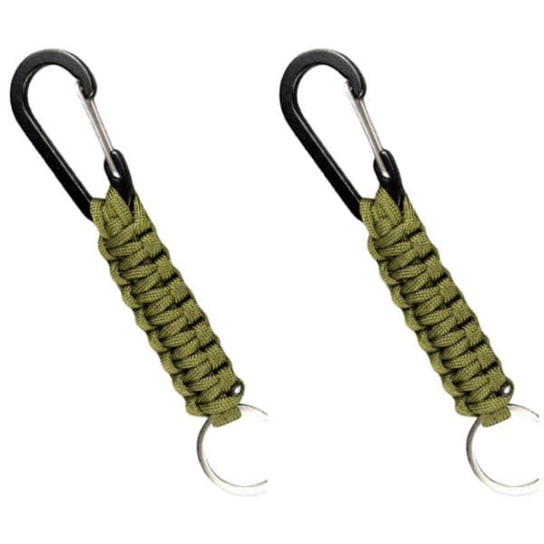 INF 2-pack utomhus flätad utdragbar nyckelring
