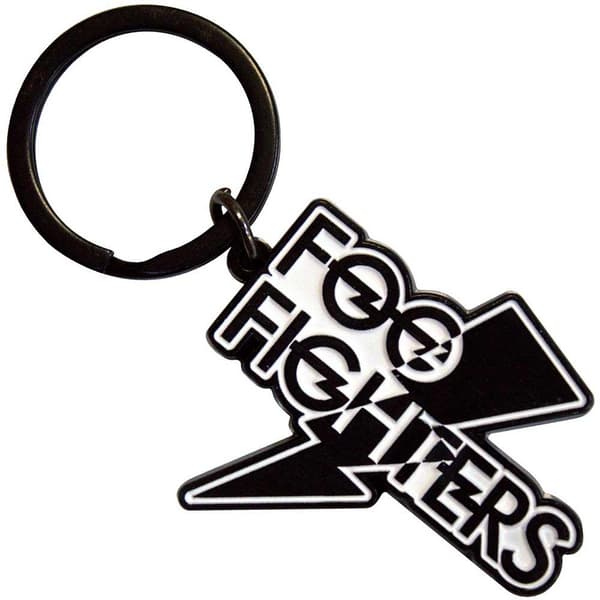 Foo Fighters Flash Logo Nyckelring Black/White One Size