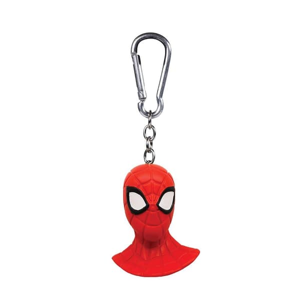 Spider-Man Head 3D Keyring Red One Size