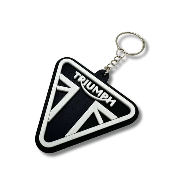 Key ring chain emblem accessory for Triumph