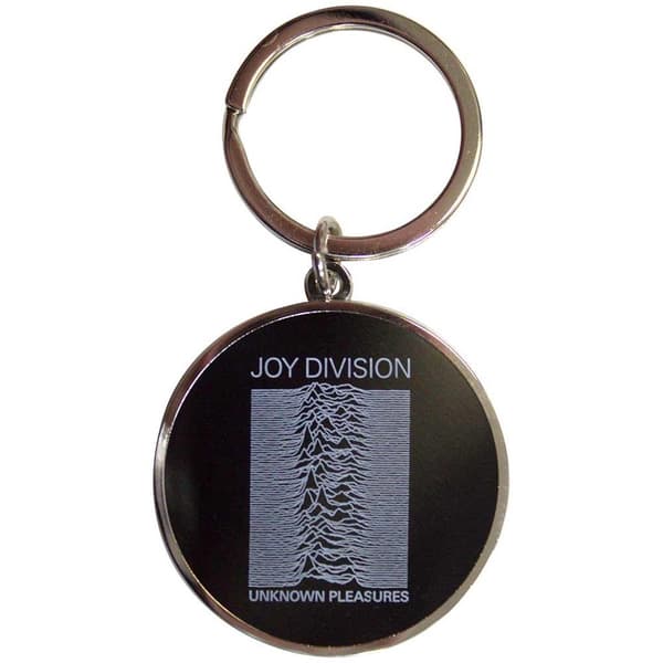 Joy Division Unknown Pleasures Photo Print Keyring Black One Size