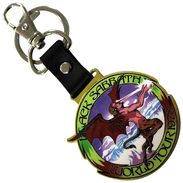 Black Sabbath World Tour 1978 Keyring Keychain One Size