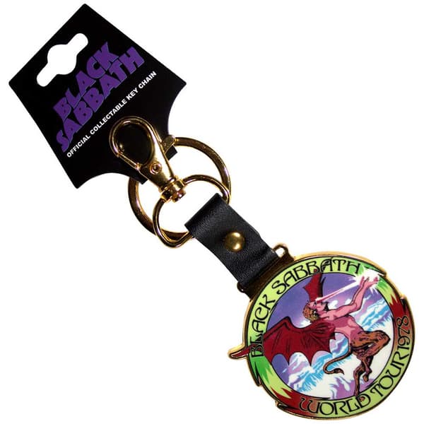 Black Sabbath World Tour 1978 Keyring Keychain One Size