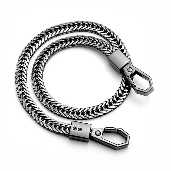 Nyckelkedja / Plånbokskedja i metall Cobra - Flera färger Svart