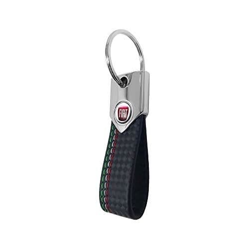 FIAT NYCKELRING OFFICIELL FÄRG NYCKELRING CARBON, TRICOLOR BLACK, CA