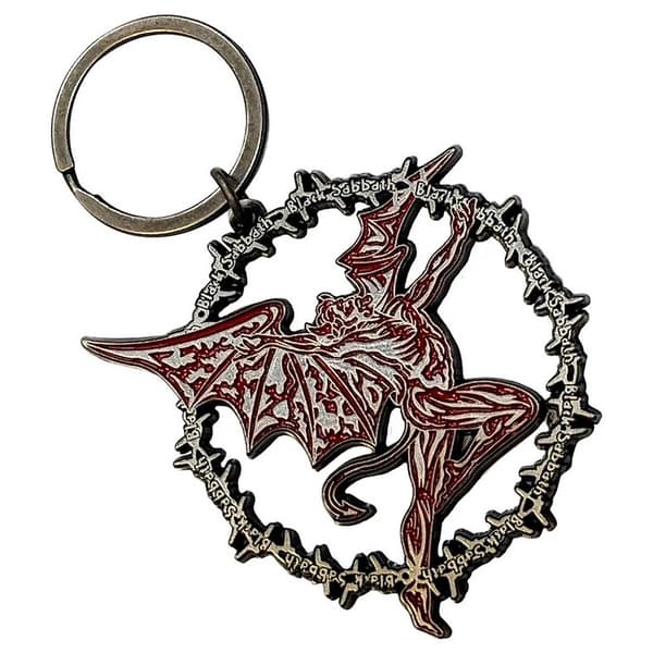 Black Sabbath Daemon Ring Keychain One Size