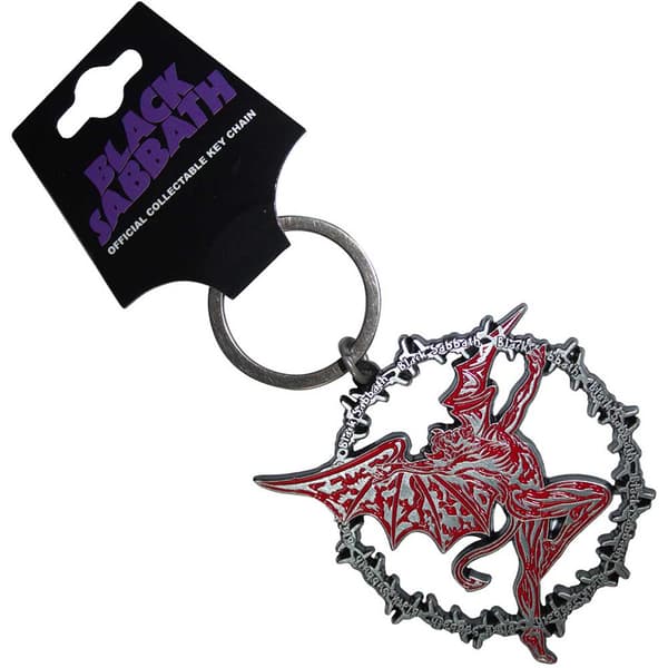 Black Sabbath Daemon Ring Keychain One Size
