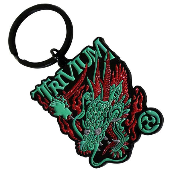 Trivium Deadmen Dragon Head Keychain One Size