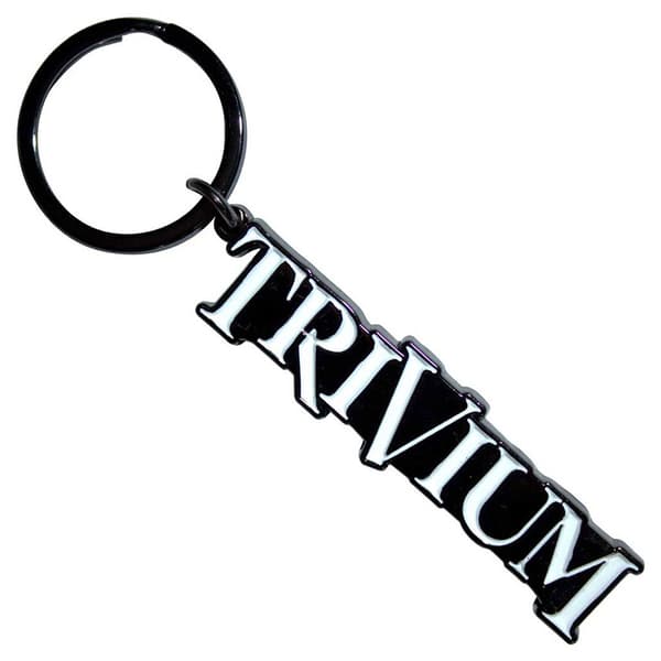 Trivium Band Logo Black Keychain One Size