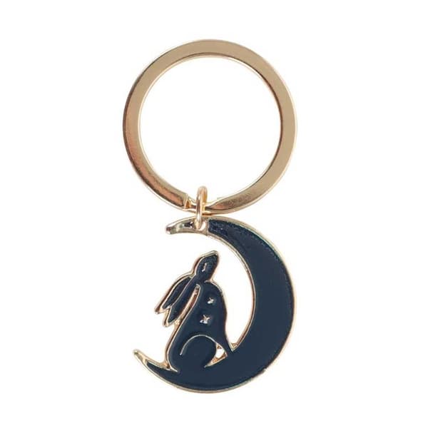 Something Different Midnight Hare Nyckelring Blue/Gold One Size
